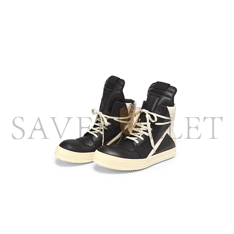 r1ck 0wens geobasket leather high top sneakers